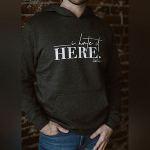 NWOT Matt Mathews I Hate It Here Hoodie. Size M